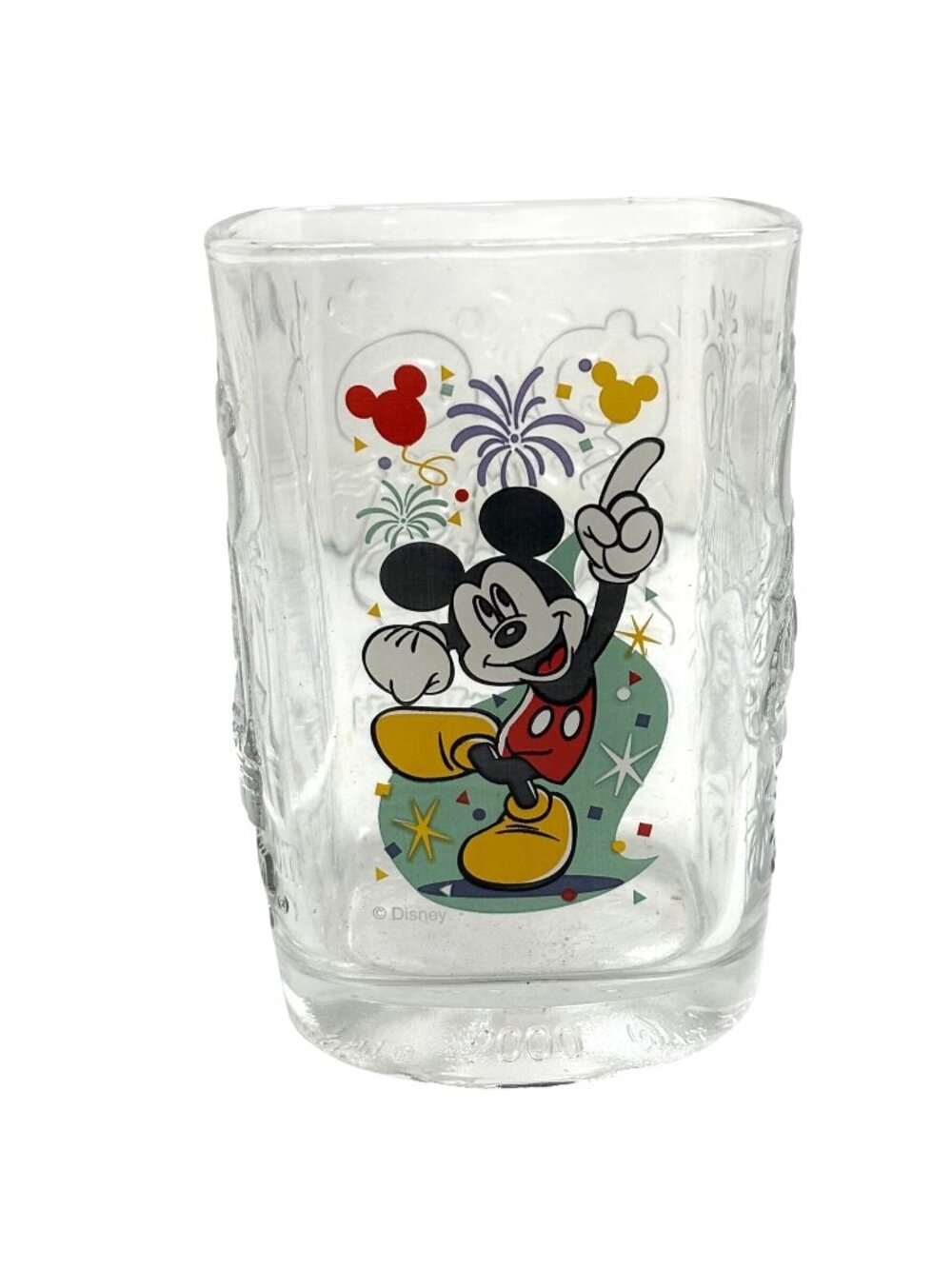 Vintage Disney Mickey Mouse 2000 Celebration Glass McDonalds USA
